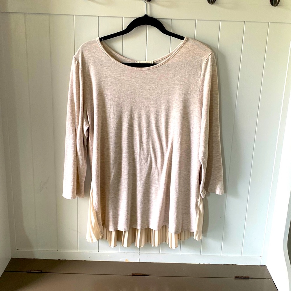 Cream color top with gorgeous button up back